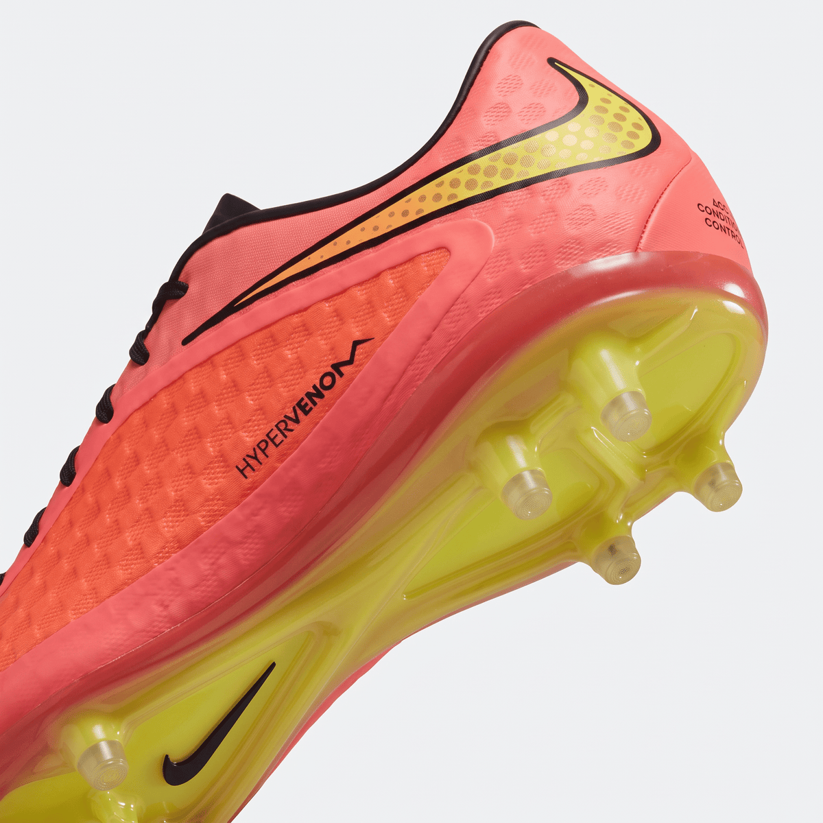 Hypervenom Phantom Premium FG Black / Challenge Red / Volt - Elite Boots