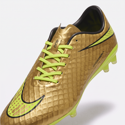 Hypervenom Phantom I FG Metallic Gold Coin / Volt / Black - Elite Boots