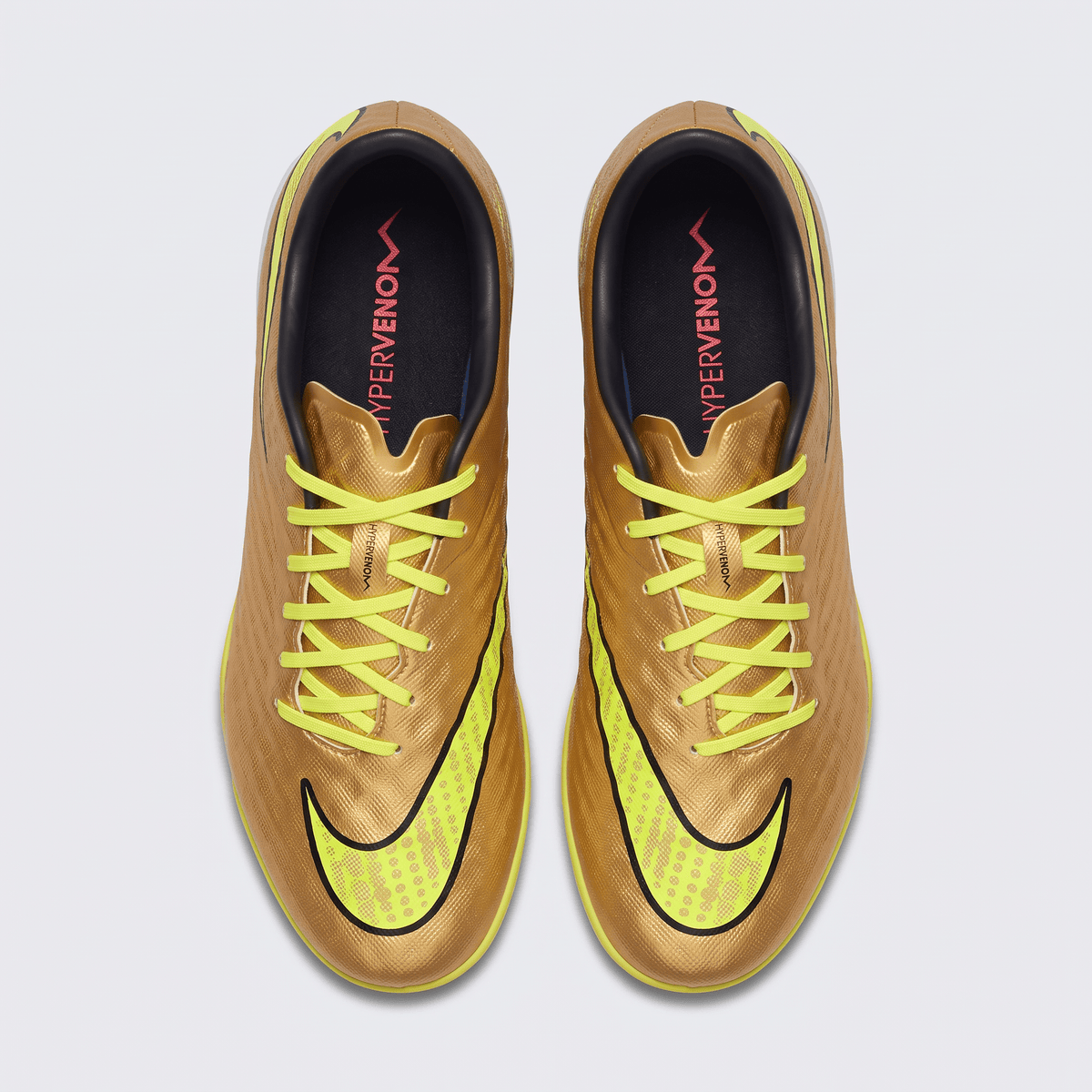 Hypervenom Phelon TF Metallic Gold Coin / Black / Yellow Strike - Elite Boots