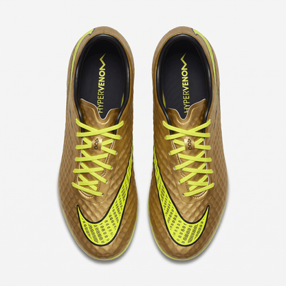 Hypervenom Phantom I FG Metallic Gold Coin / Volt / Black - Elite Boots
