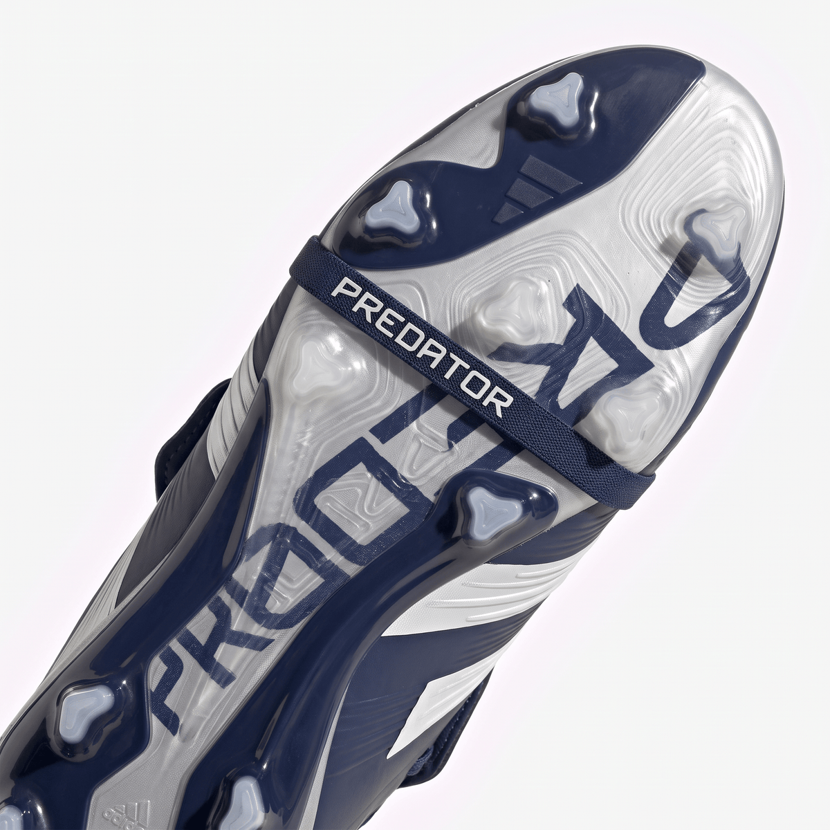 Predator Fold-Over Tongue FG Team Navy Blue / Silver / White - Elite Boots