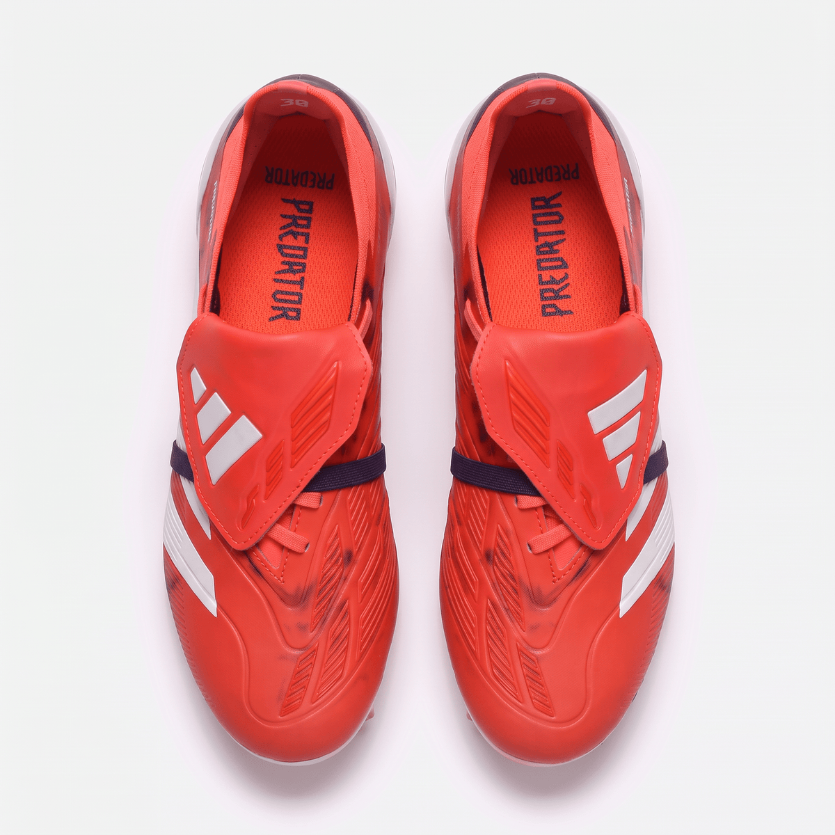 Predator Fold-Over Tongue FG White / Solar Blue / Pure Pink - Elite Boots