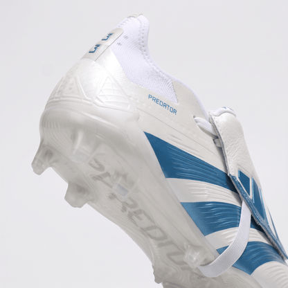 Predator Fold-Over Tongue FG Cloud White / Gold Metallic / White - Elite Boots