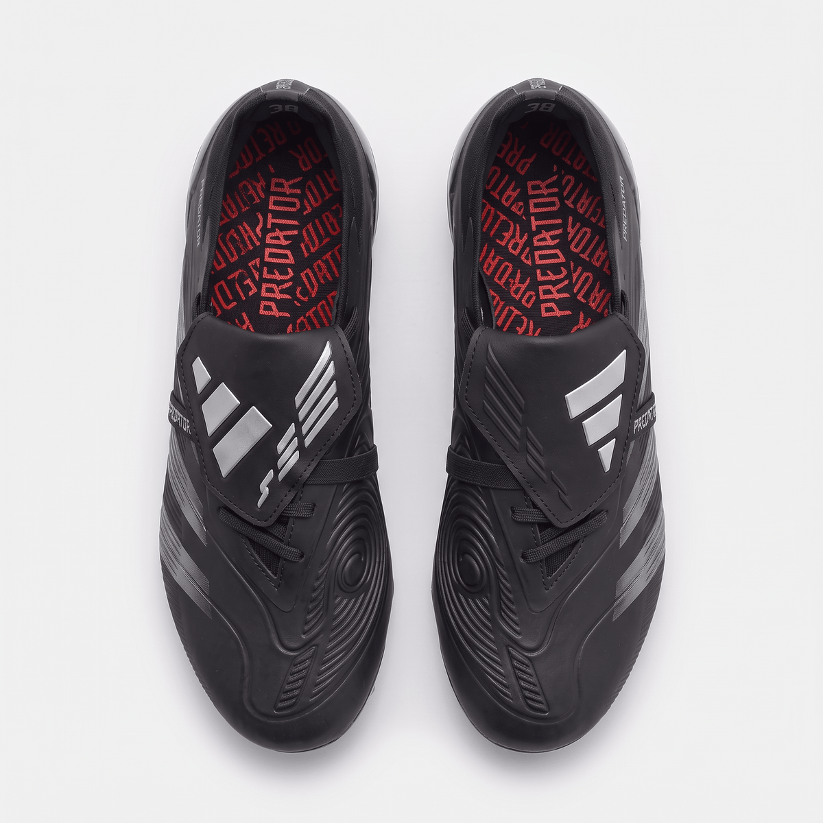 Predator Fold-Over Tongue FG Core Black / Carbon / Grey Six - Elite Boots