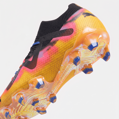 Future Ultimate Cage FG/AG Team Violet / Black / Yellow Sizzle / Rickie Orange - Elite Boots