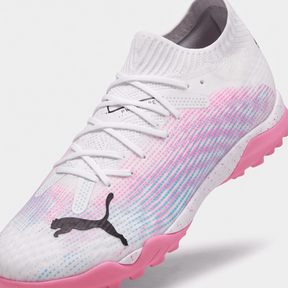 Future 7 Ultimate Cage TF White / Black / Poison Pink - Elite Boots
