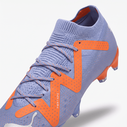 Future Ultimate FG/AG Blue Glimmer / White / Ultra Orange - Elite Boots