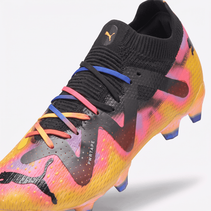 Future Ultimate Cage FG/AG Team Violet / Black / Yellow Sizzle / Rickie Orange - Elite Boots