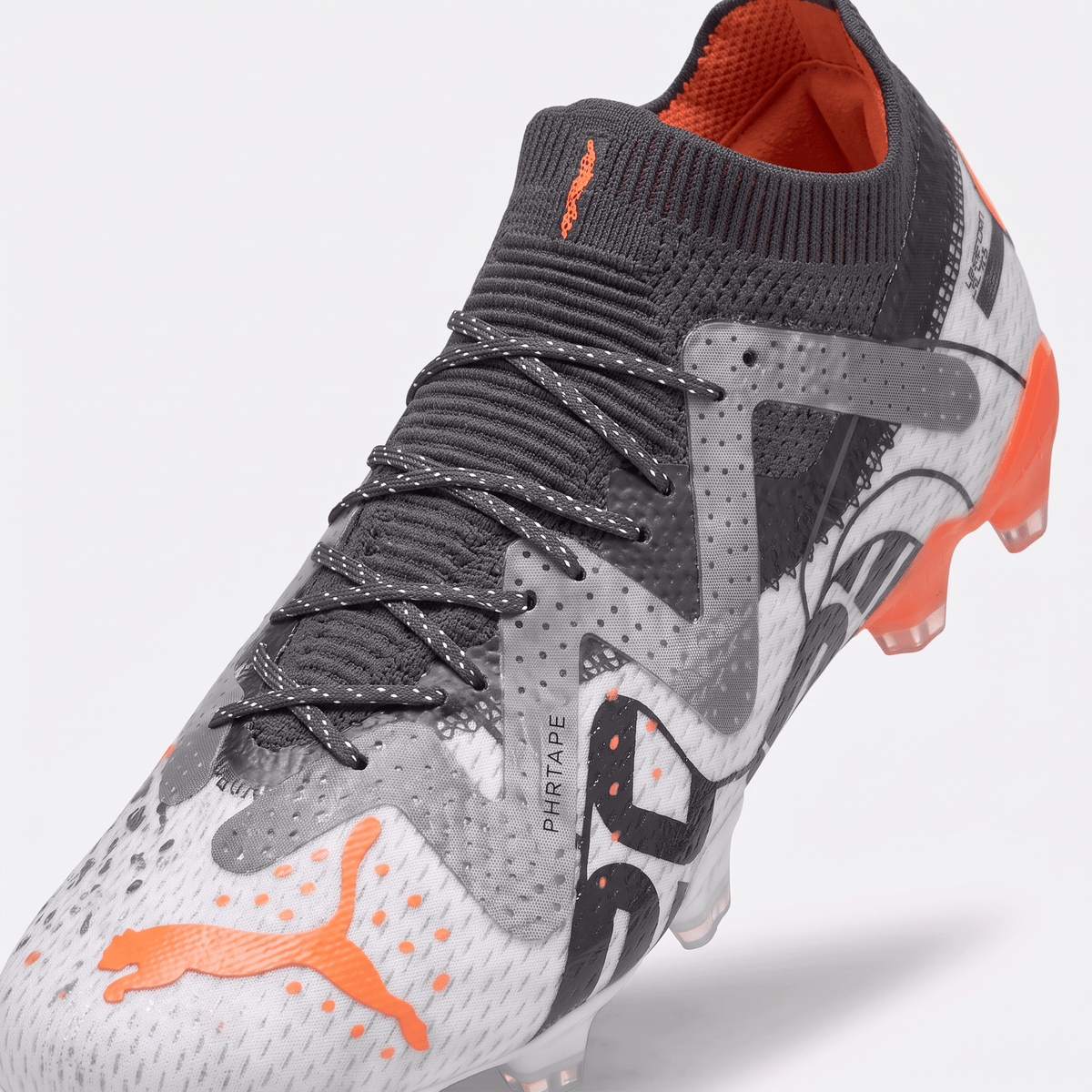 Future Ultimate FG/AG White / Ultra Orange / Asphalt - Elite Boots