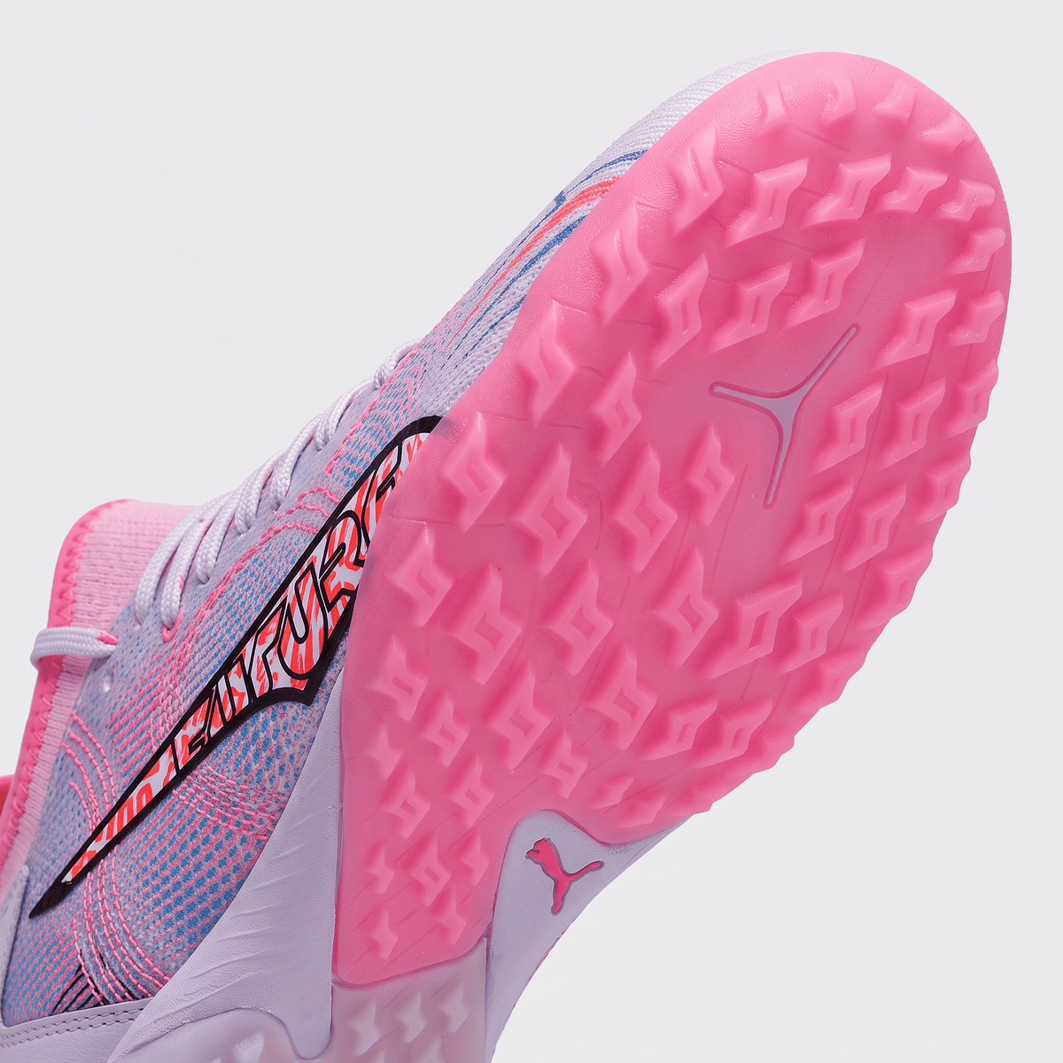Future 7 Ultimate Cage TF White / Black / Poison Pink - Elite Boots