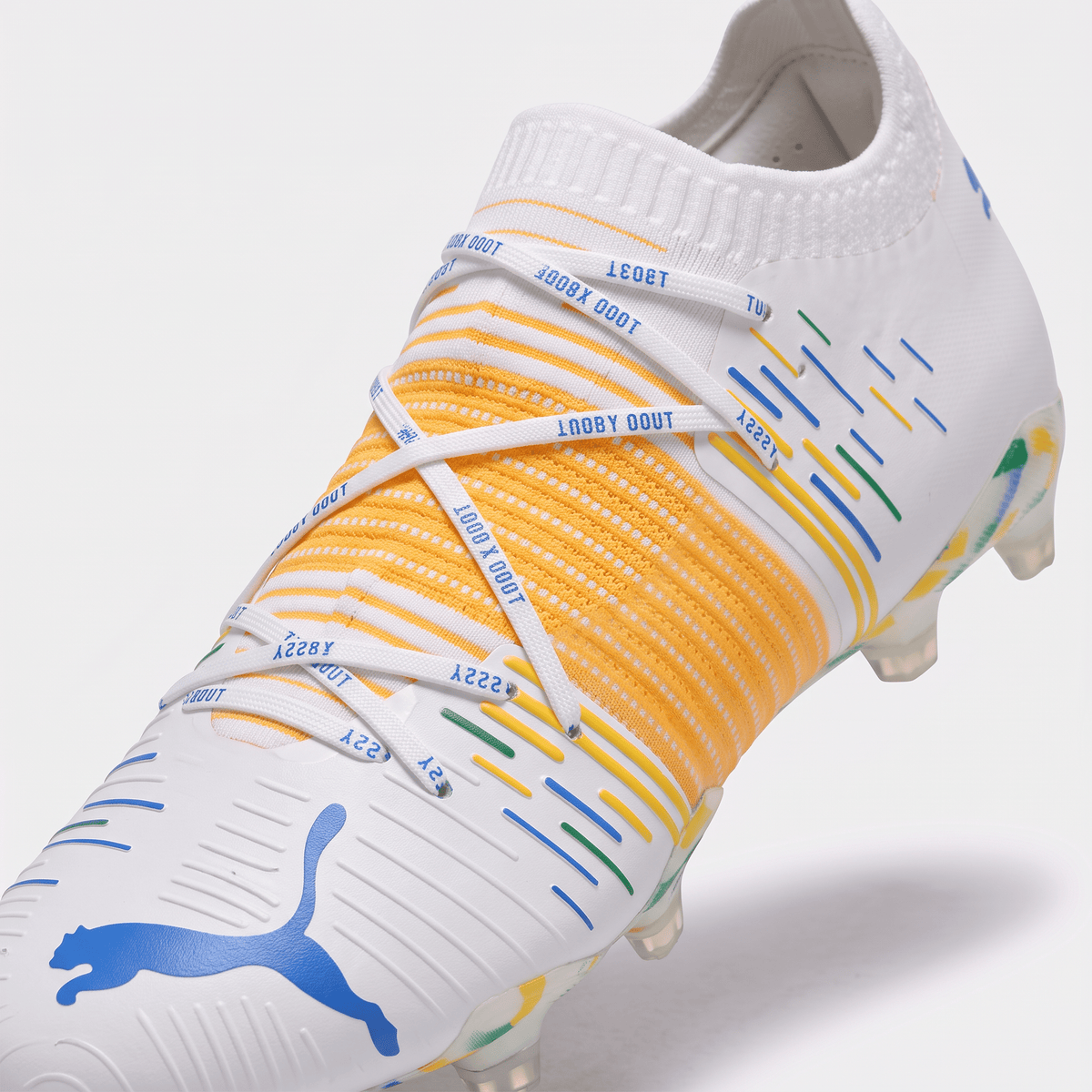 Future Z 1.1 FG/AG White / Cyan / Yellow Alert - Elite Boots