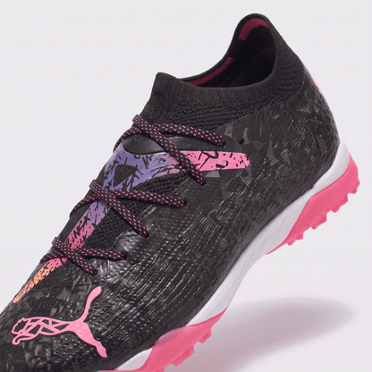 Future Ultimate Match TT Black / Pink Glimmer / Safety Yellow / White - Elite Boots