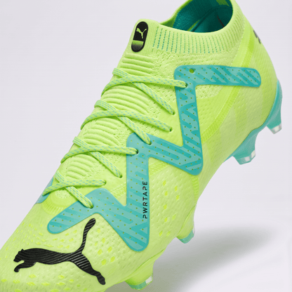 Future Ultimate FG/AG Fast Yellow / Black / Electric Peppermint - Elite Boots