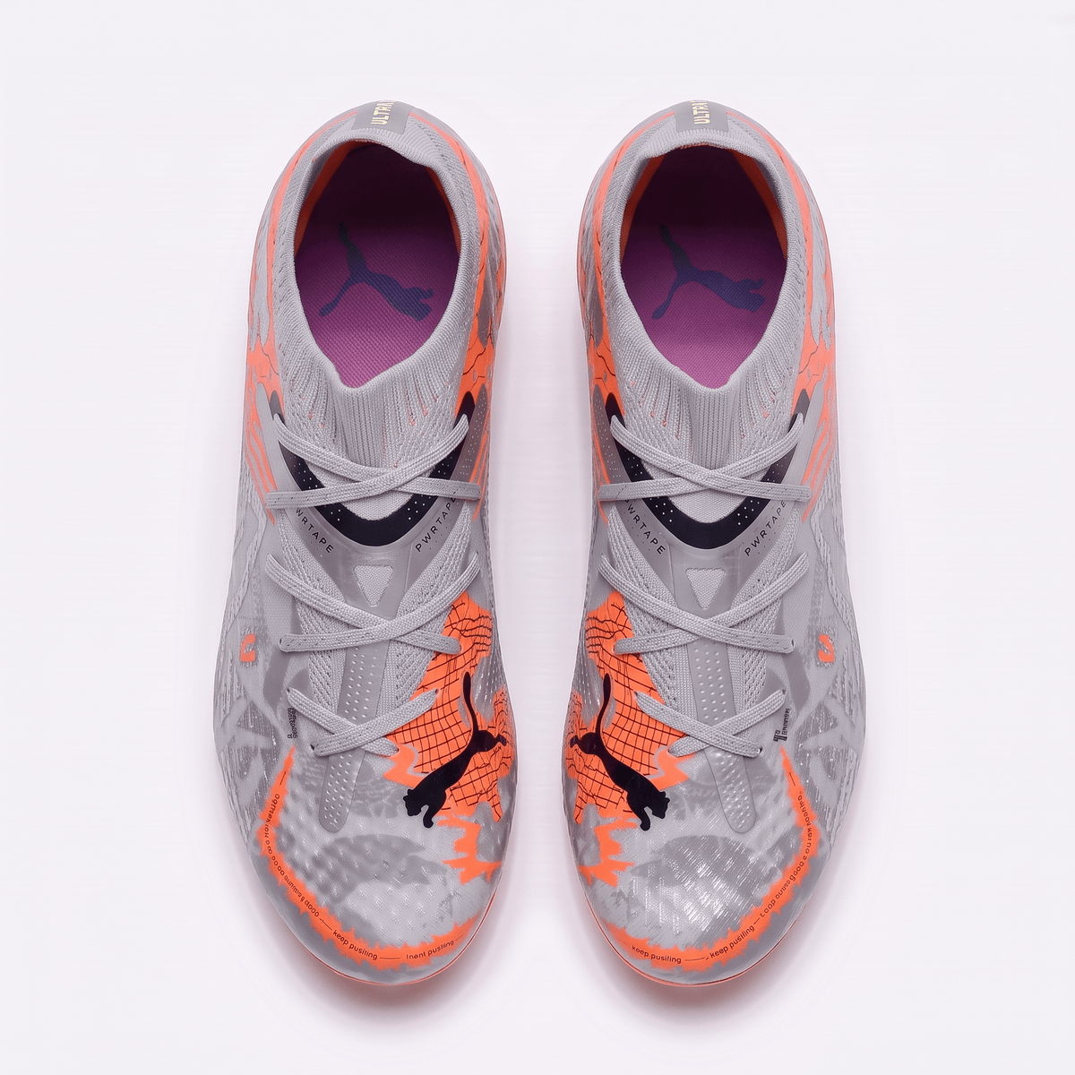 Future 7 Ultimate FG/AG White / Ultra Orange / Silver - Elite Boots