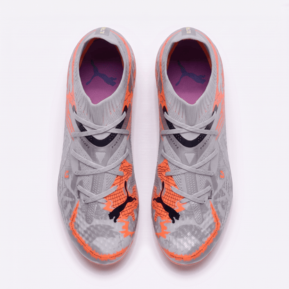 Future 7 Ultimate FG/AG White / Ultra Orange / Silver - Elite Boots