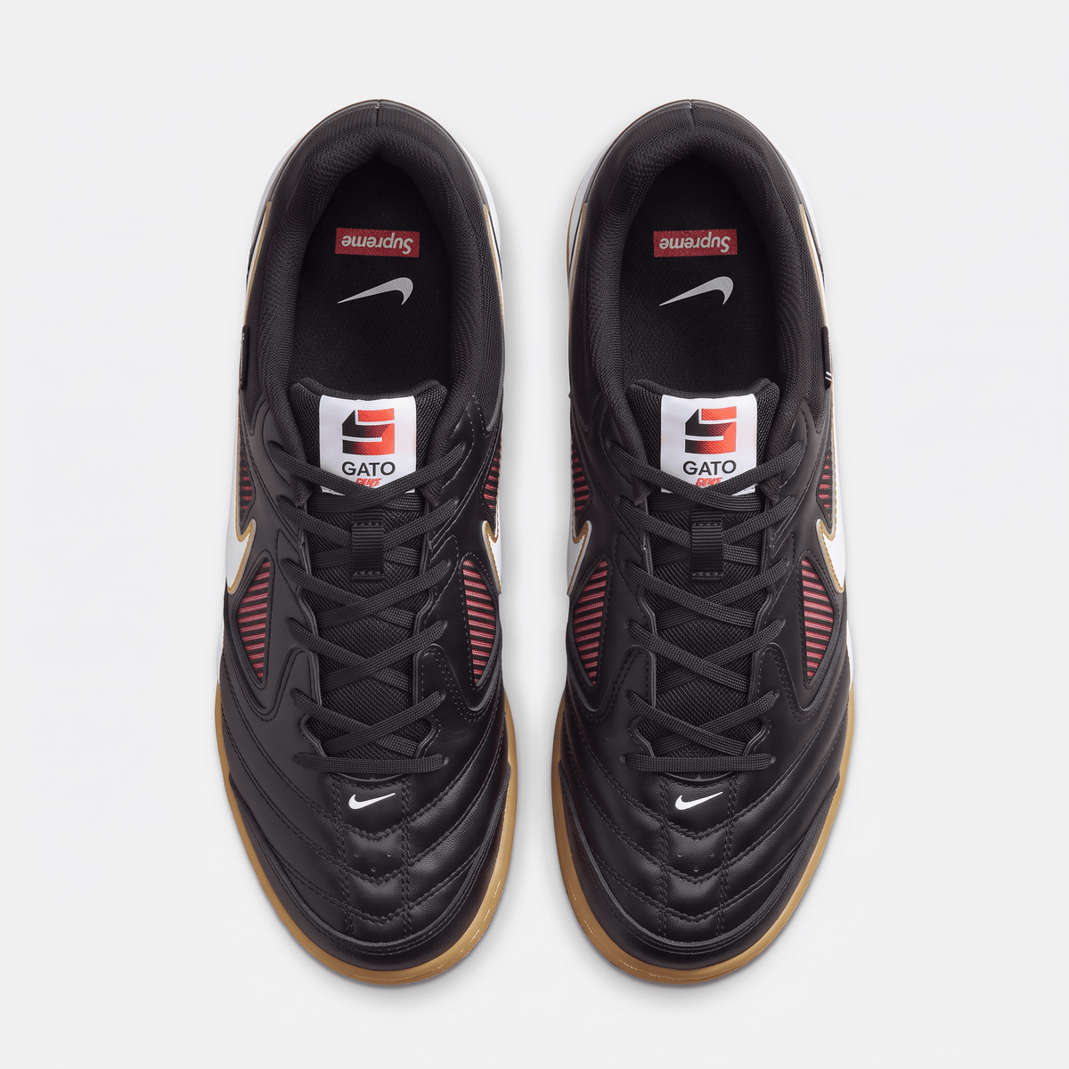 Supreme x Gato SB Black / White / Spirit Teal / Gum Light Brown - Elite Boots