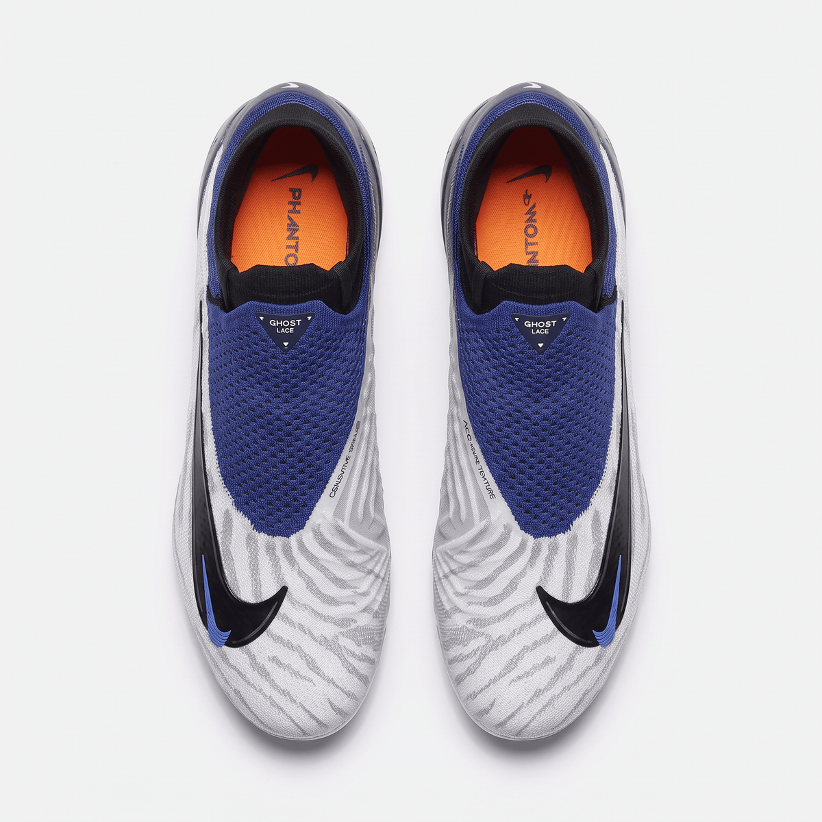 Phantom GX Pro FG White / Black / Hyper Royal / Metallic Silver - Elite Boots