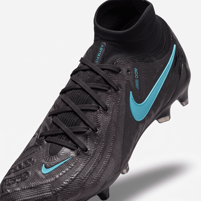 Phantom Luna II FG Black / White / Gridiron / Hyper Turquoise - Elite Boots