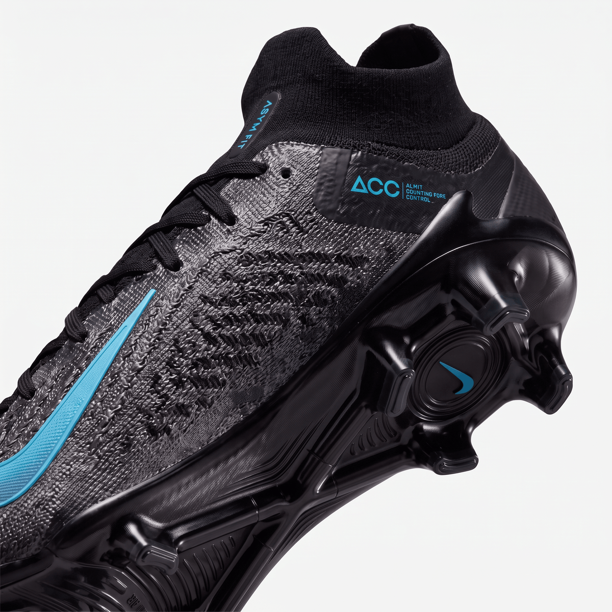 Phantom Luna II FG Black / White / Gridiron / Hyper Turquoise - Elite Boots