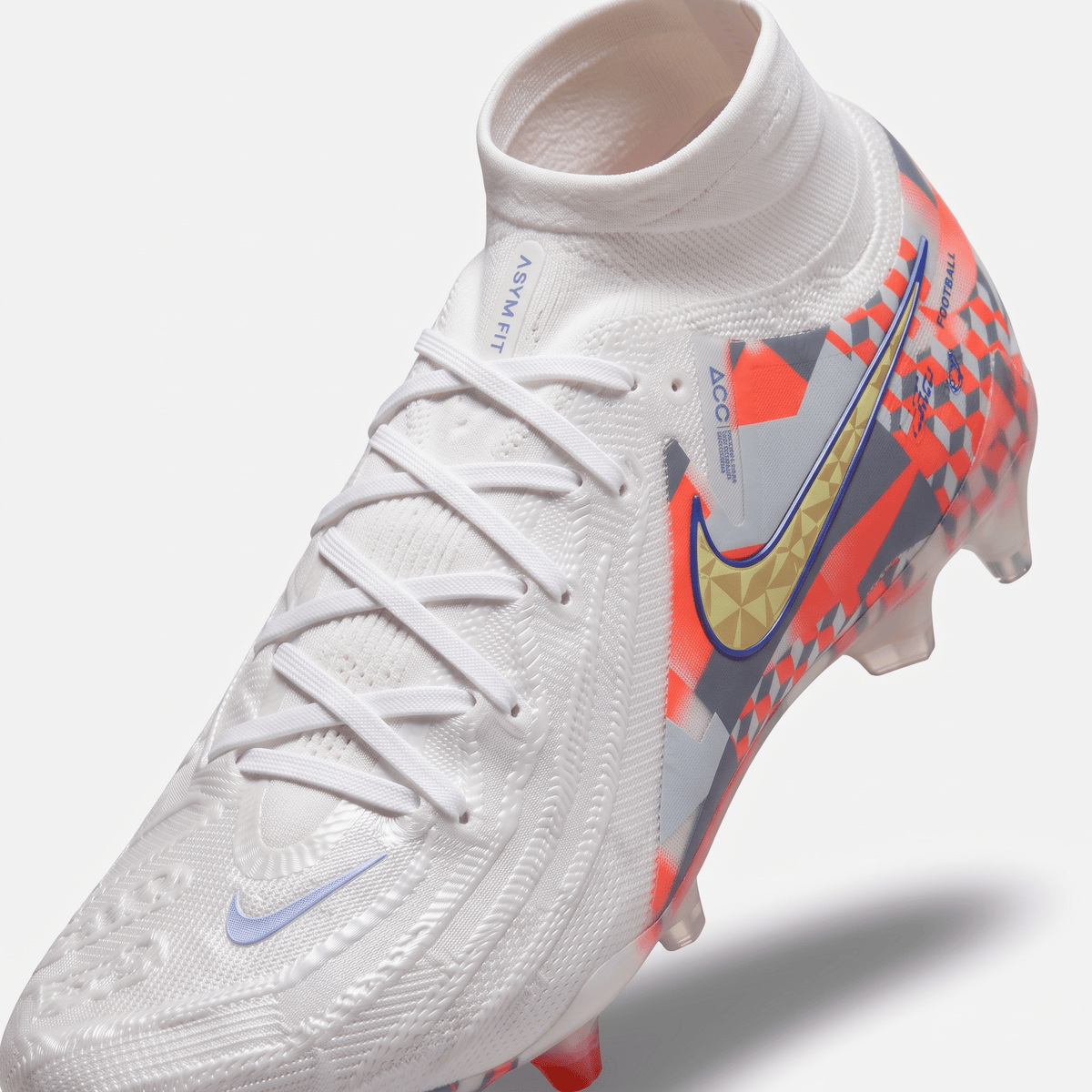 Phantom Luna II FG White / Lite Zitron / Bright Crimson - Elite Boots
