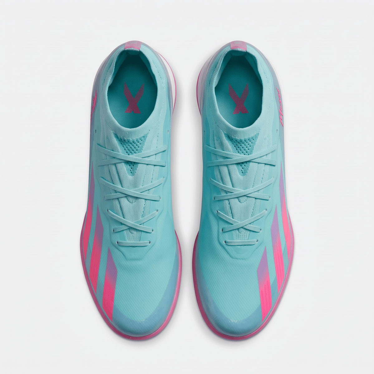X Crazyfast TF Lucid Cyan / Lucid Pink / Cloud White - Elite Boots