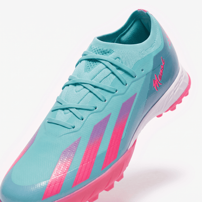 X Crazyfast TF Lucid Cyan / Lucid Pink / Cloud White - Elite Boots