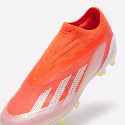 X Crazyfast FG Solar Red / Footwear White / Team Yellow - Elite Boots