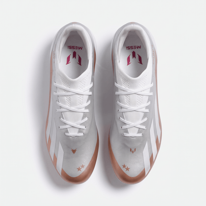 X Crazyfast+ FG Cloud White / Gold Metallic / Core Black - Elite Boots