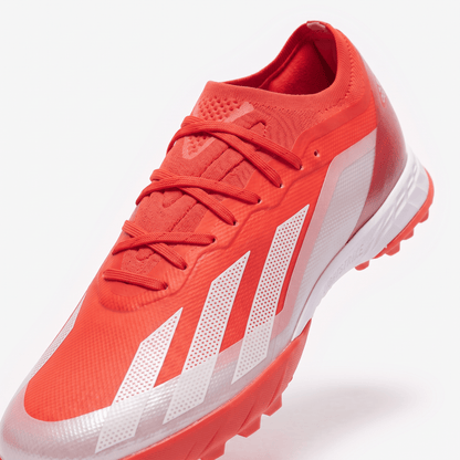 X Crazyfast 1 TF Solar Red / Footwear White / Team Solar Yellow - Elite Boots