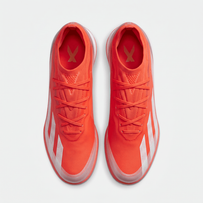 X Crazyfast 1 TF Solar Red / Footwear White / Team Solar Yellow - Elite Boots