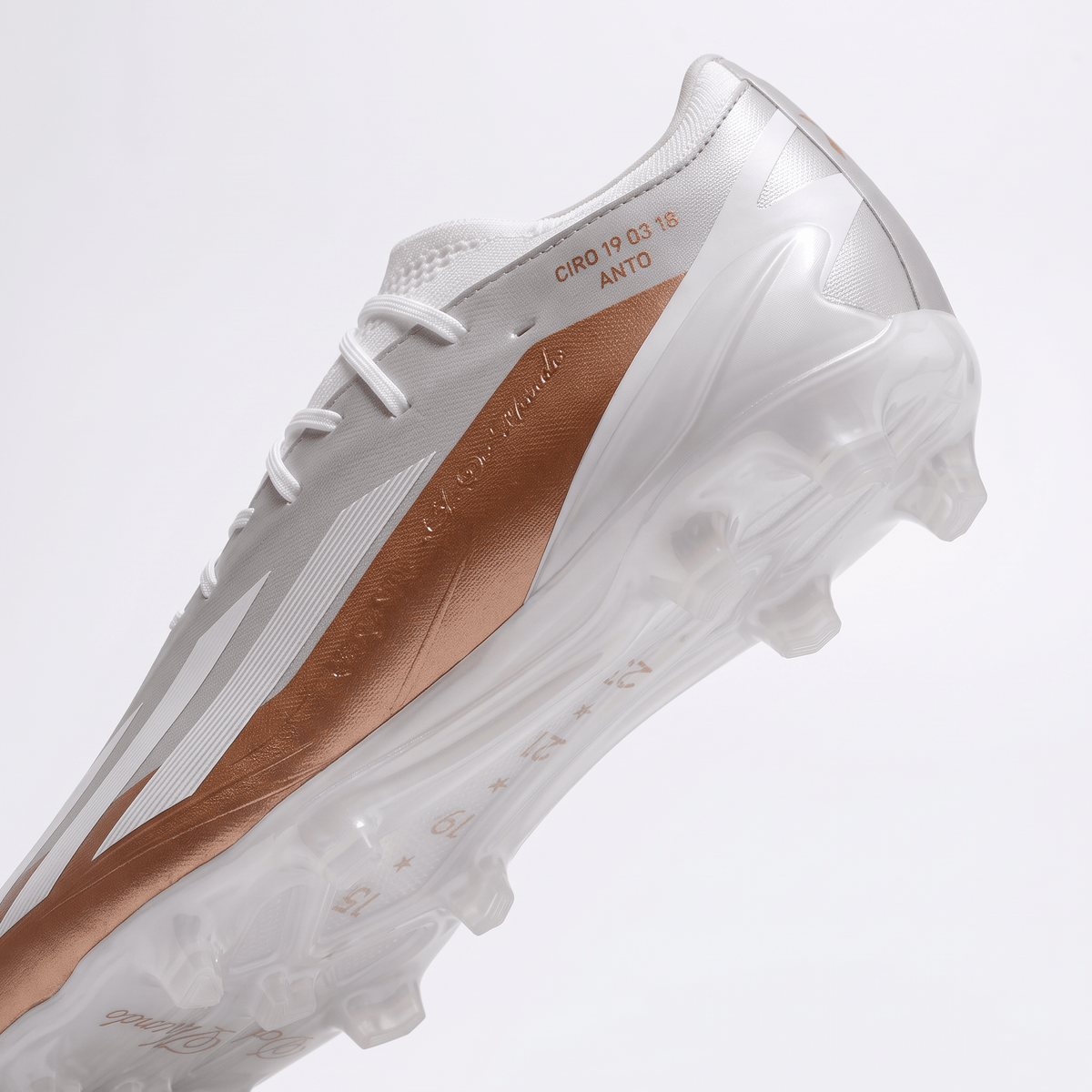 X Crazyfast+ FG Cloud White / Gold Metallic / Core Black - Elite Boots