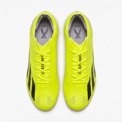 X Crazyfast LL FG Solar Yellow / Core Black / Cloud White - Elite Boots