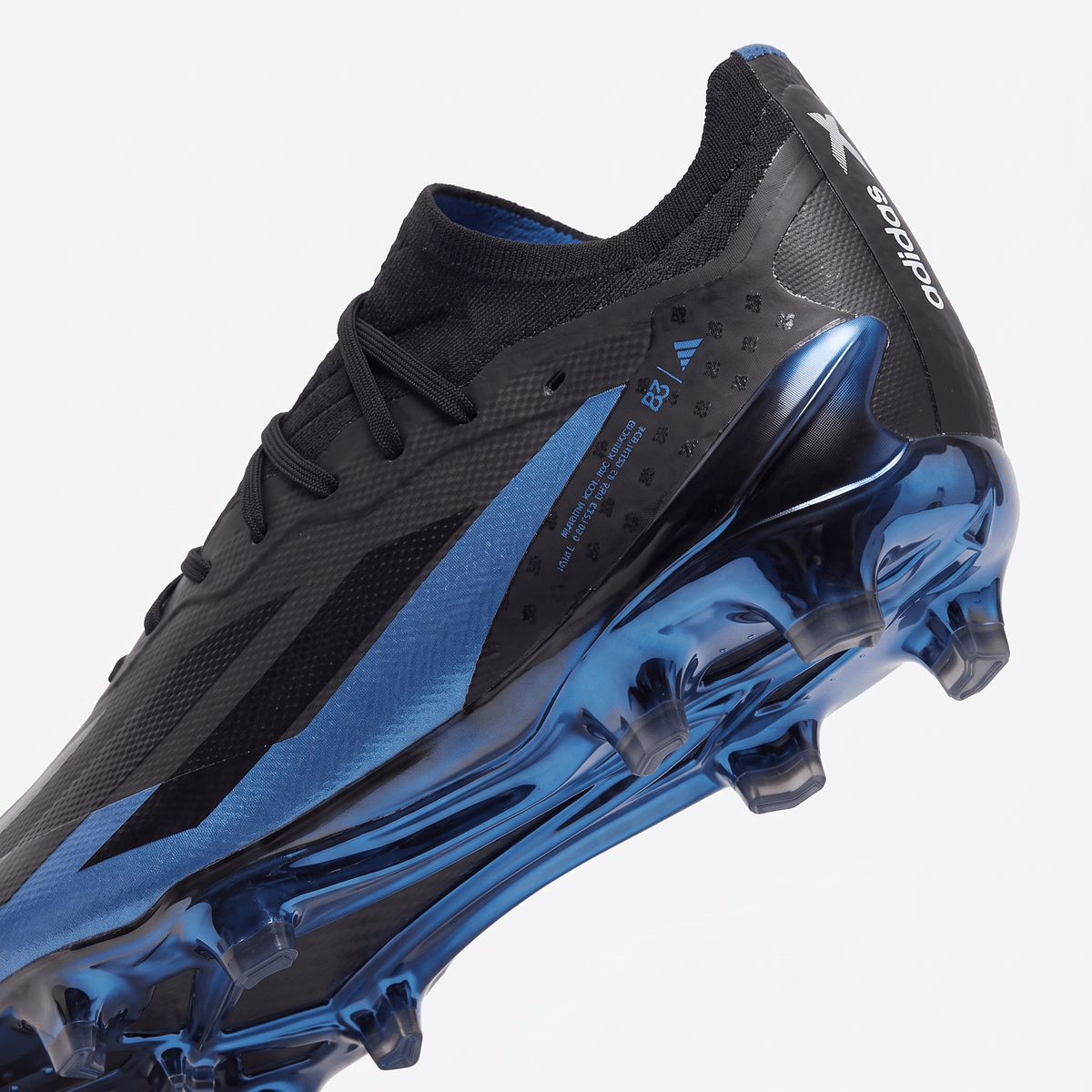 X Crazyfast FG Core Black / Blue / Silver - Elite Boots