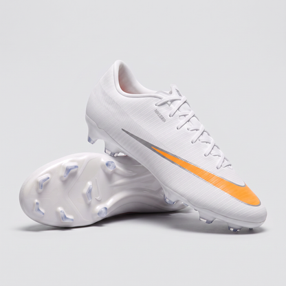 Air Zoom Mercurial Vapor 16 Personalizado Blanco / Naranja / Plata Metálico