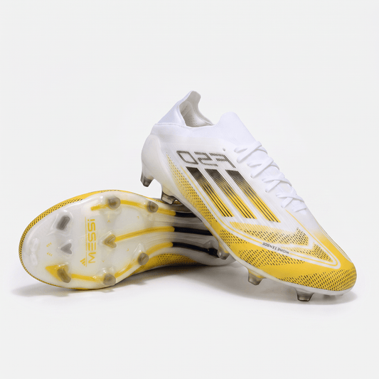 F50 FG Gold Metallic / Core Black / Cloud White - Elite Boots