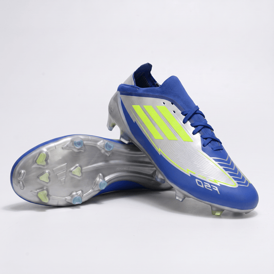 F50 FG Silver Metallic / Solar Yellow / Lucid Blue - Elite Boots