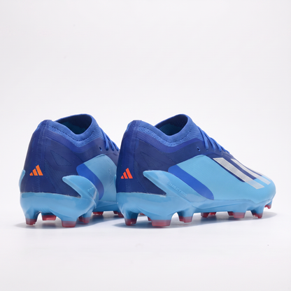 X Crazyfast FG Blu Lucido / Bianco Nuvola / Esplosione Blu