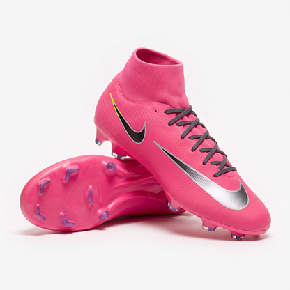 Mercurial Superfly 10 Academy By You Růžová / Metalická stříbrná / Černá / Volt