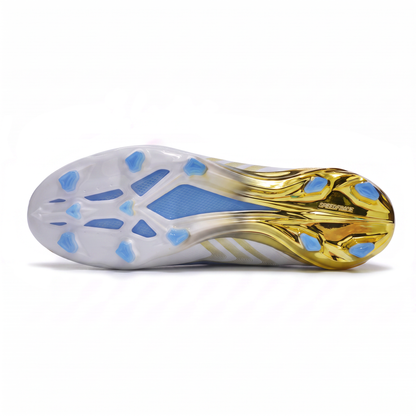 X Crazyfast.1 FG Cloud White / Pulse Blue / Gold Metallic
