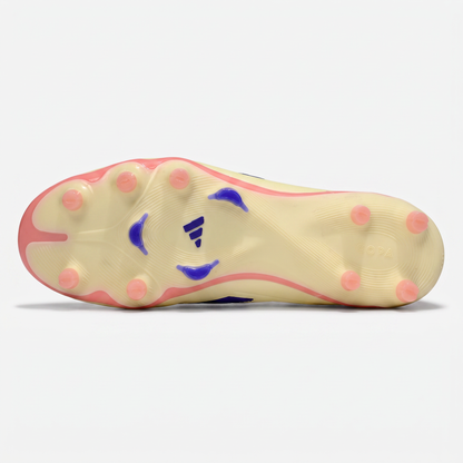 Copa Pure 3 FG Alb-murdar / Albastru lucid / Coral intens