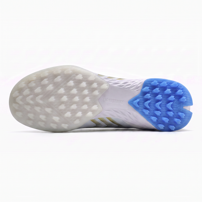 X Crazyfast+ FG Cloud White / Pulse Blue / Gold Metallic
