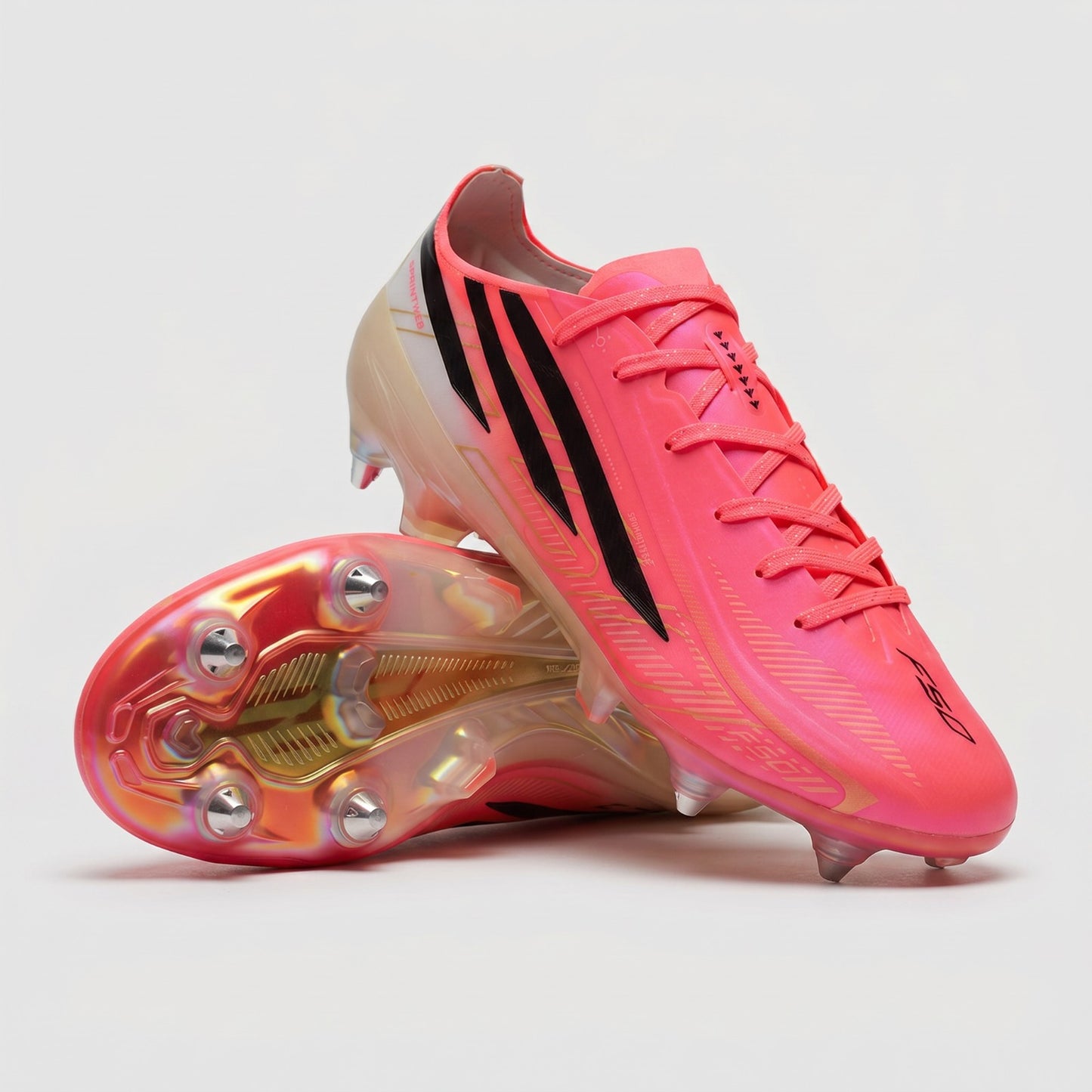 F50 Hyperfast Elite AG Solar Turbo/Core Black/Gold Met - Elite Boots