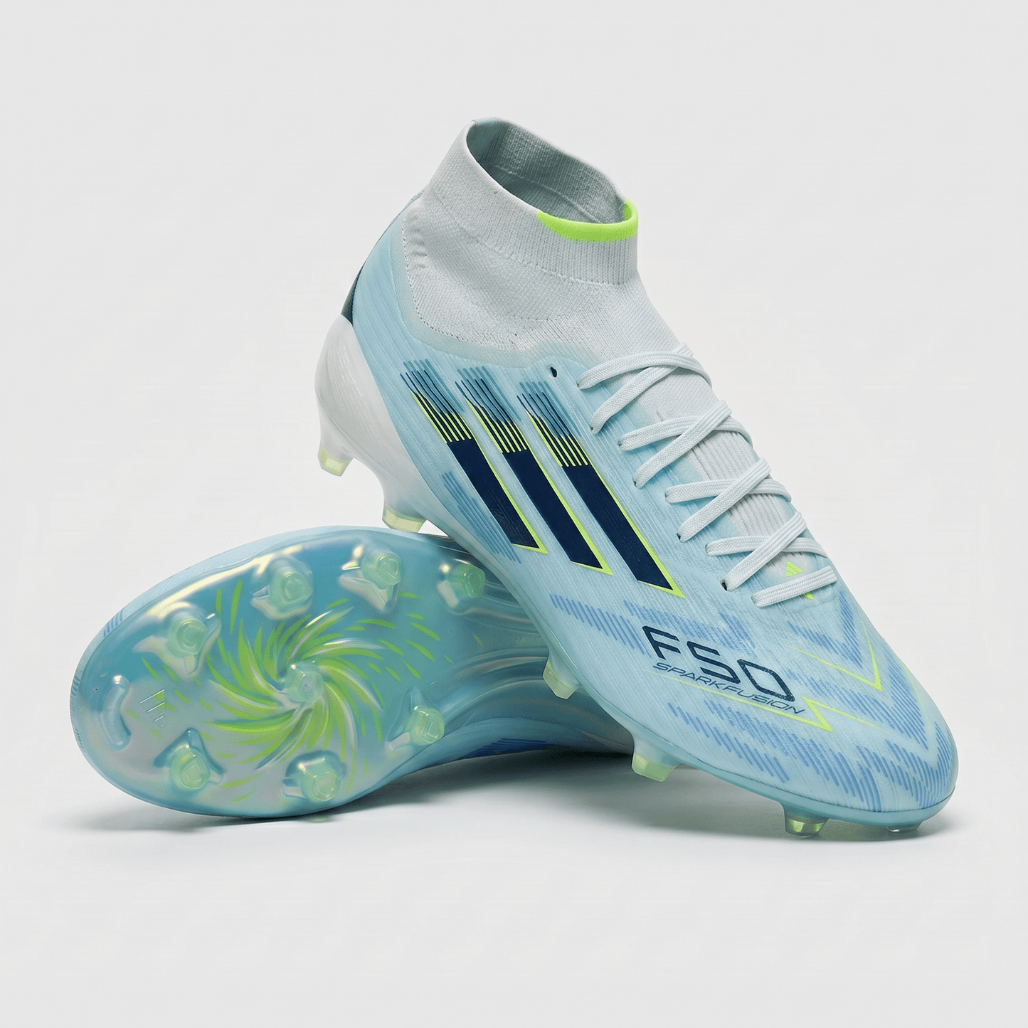 F50 Sparkfusion Elite Mid FGColor: Almost Blue / Team Navy Blue / Lucid Lemon - Elite Boots