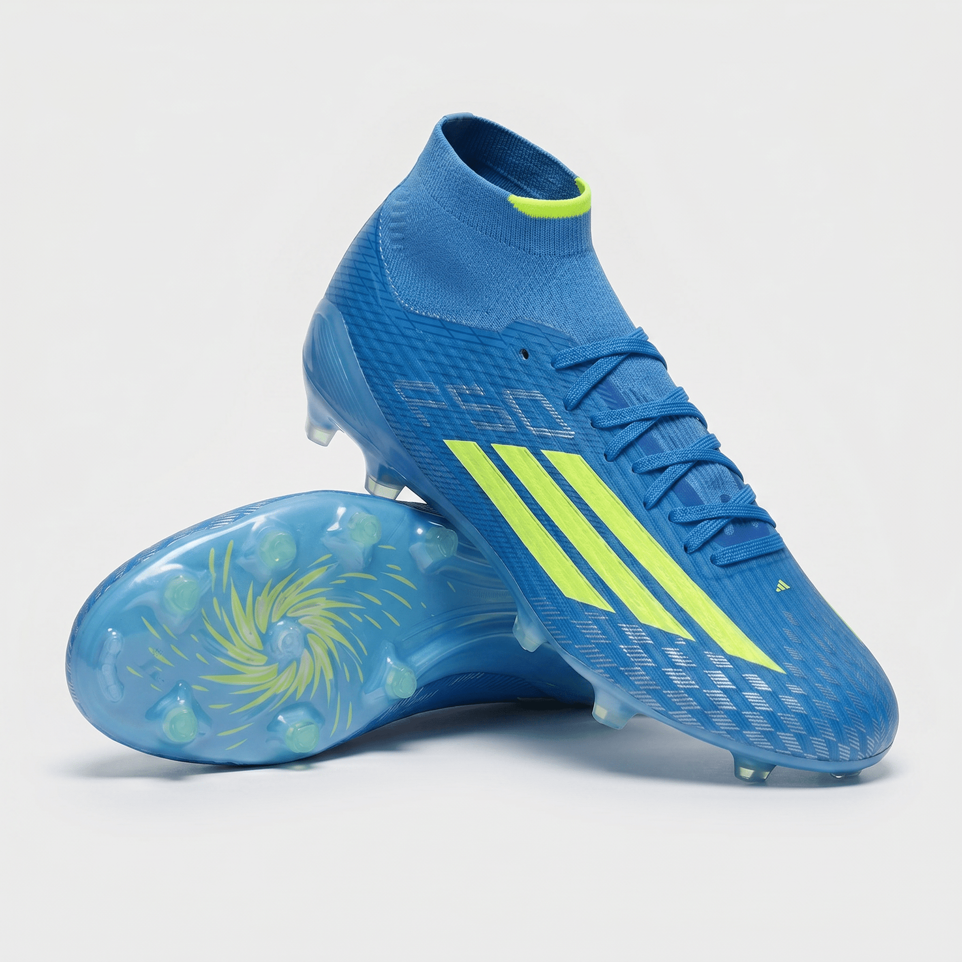 F50 Sparkfusion Elite Mid FGColor: Team Navy Blue / Lucid Lemon / Almost Blue - Elite Boots