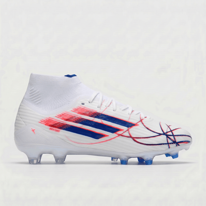 F50 Hyperfast Elite Mid FGColor: Footwear White / Team Navy Blue / Lucid Red - Elite Boots