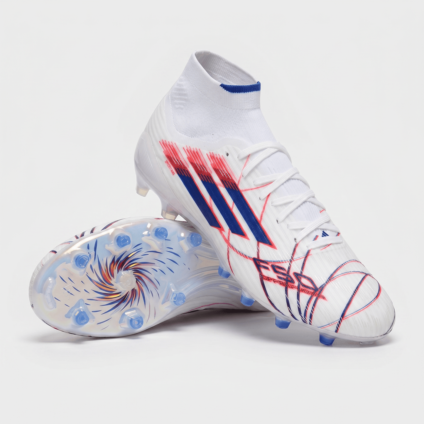 F50 Hyperfast Elite Mid FGColor: Footwear White / Team Navy Blue / Lucid Red - Elite Boots