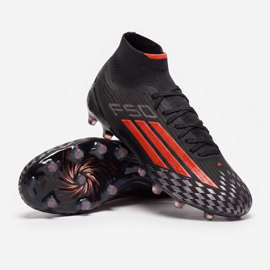F50 Sparkfusion Elite Mid FGColor: Core Black / Solar Red / Iron Metallic - Elite Boots