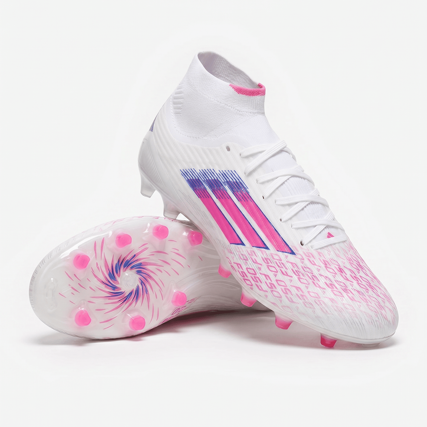 F50 Sparkfusion Elite Mid FGColor: Footwear White / Lucid Pink / Spark Mint - Elite Boots