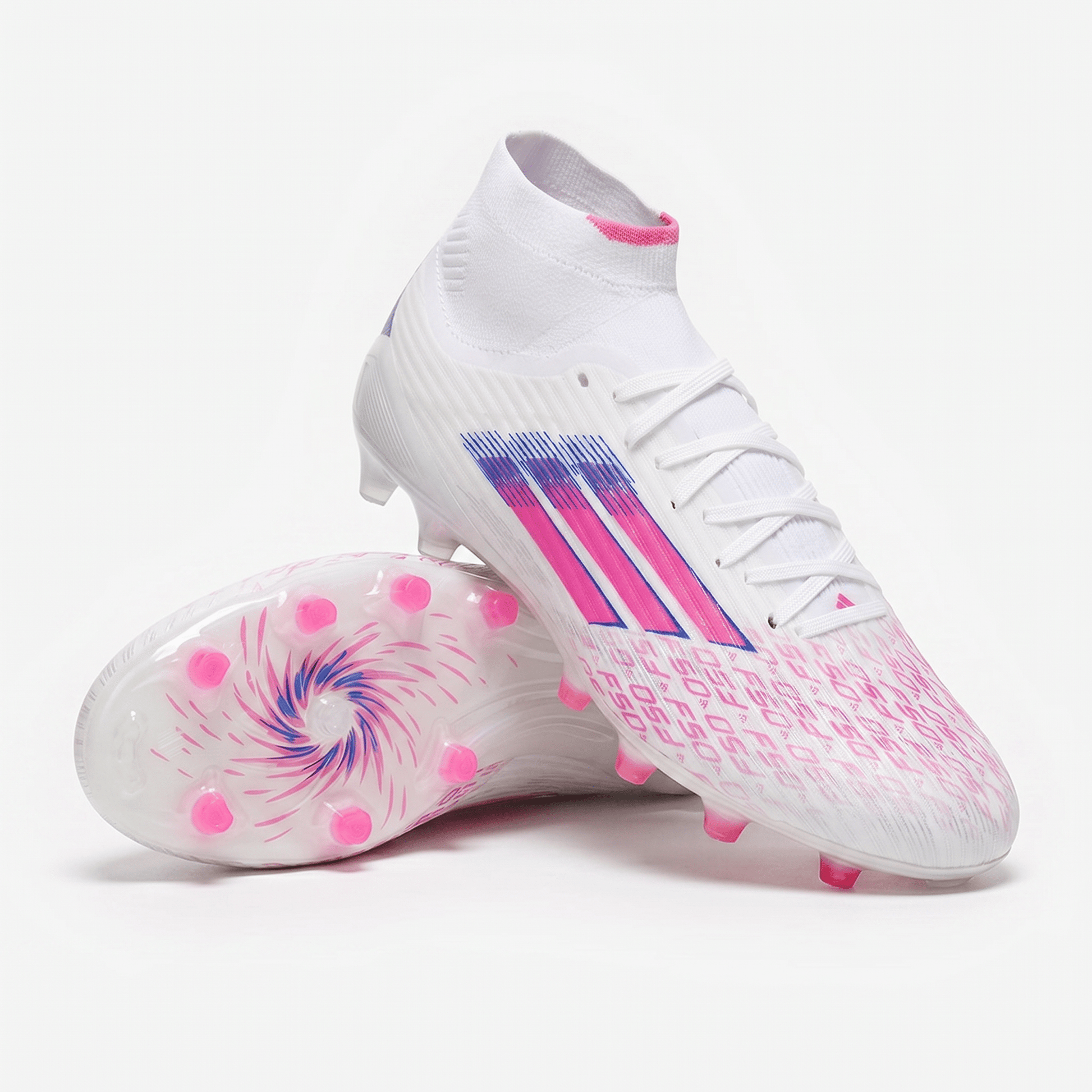 F50 Sparkfusion Elite Mid FGColor: Footwear White / Lucid Pink / Spark Mint - Elite Boots